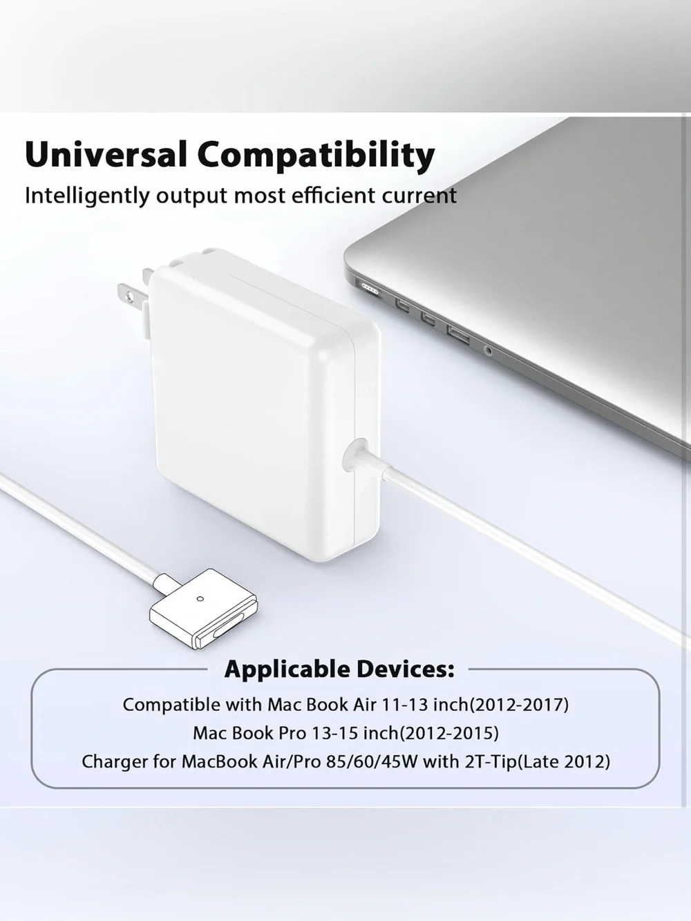 85W Charger 4 MacBook Pro 85W Magnetic2 T-Tip Power Adapter Charger Air 13/15/17